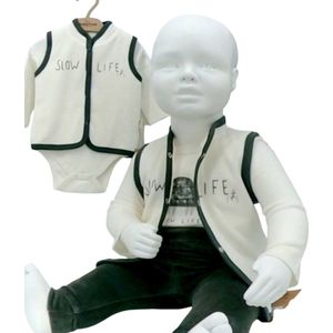 Babyset Slow Life – 3-delig van zachte katoen met schildpadmotief (3-24 maanden)