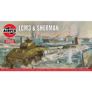 1:76 Airfix 03301V LCM3 & Sherman Plastic Modelbouwpakket