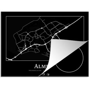 Inductie beschermer - Inductie Mat - Kookplaat beschermer - Plattegrond - Almere - Kaart - Stadskaart - Inductie beschermer - Inductie Mat - Kookplaat Beschermer - 70x52 cm - Afdekplaat inductie - Inductiebeschermer