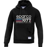 Sparco 1977 Hoodie - Stijlvolle motorsportkleding met een vleugje geschiedenis - XXL - Zwart