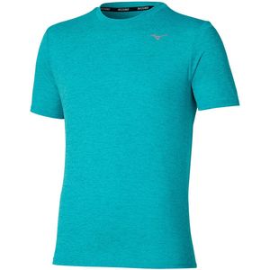 Mizuno Core Impulse Short Sleeve Tee Capri Breeze Heren Maat S