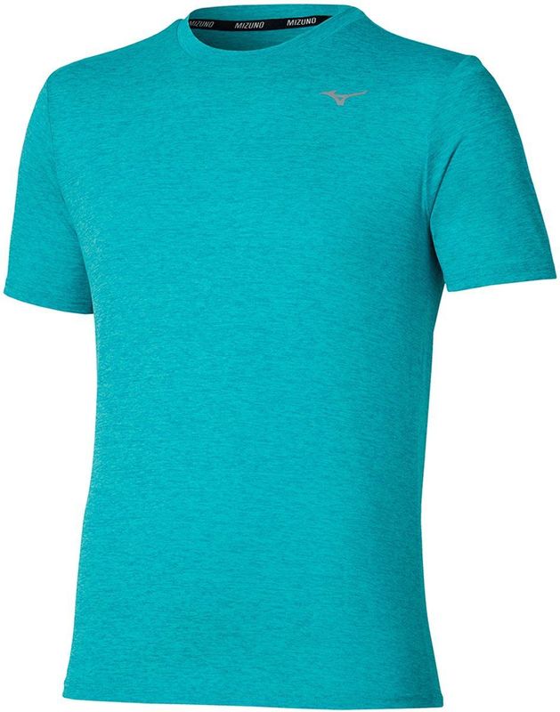 Mizuno Core Impulse Short Sleeve Tee Capri Breeze Heren Maat S