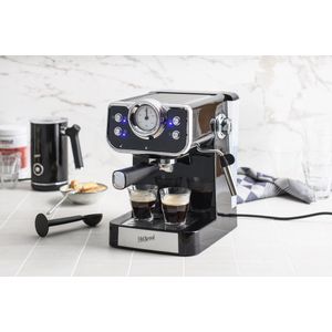 Espressomachine - koffie machine - espresso - Zwart - Retro - OldScool - 950W - 1.5 liter
