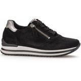 Gabor Low-Top sneakers voor dames, Zwart Grijs 67, 35 EU Weit