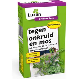 Luxan Greenfix Zero - Onkruidbestrijding - 250 ml.- Voor Minimaal 110 M2 - Binnen 3 uur Resultaat - Hardnekkige werking - Garden Select