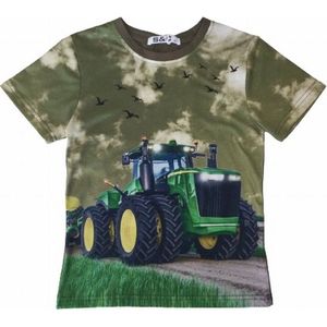 S&C Tractor T-shirt H112 - Legergroen - John Deere - Maat 86/92