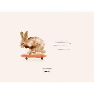 Mado All The Way To Paris - Rocky The Rabbit 30x40cm