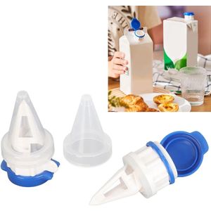 Melk Fles Pourers - Top Pourers voor Melkflessen - Likeur Fles Schenpers - Melk Karton Drankjes Wijn Cocktail Dispenser - Thuis Bar Gereedschap .