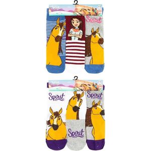 Dreamworks Spirit Riding Free sokken - 6 paar - paard - maat 27/30