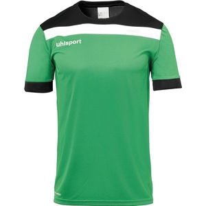 Uhlsport Offense 23 Shirt Korte Mouw Heren - Groen / Zwart / Wit | Maat: 2XL