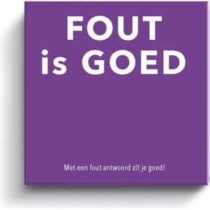 Tactic Kaartspel Fout is Goed - Leeftijd 15+, 2-6 spelers - Geef foute antwoorden en win met 5 kaarten!