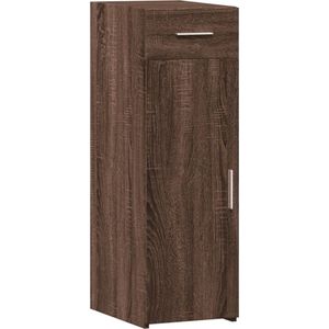 vidaXL - Dressoir - 30x42,5x93 - cm - bewerkt - hout - bruin - eikenkleur