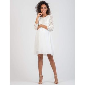 Zwangerschaps- en voedingsjurk ELEONORA, ivory XL