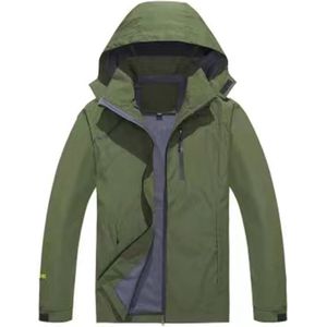 Heren waterdichte sportjas met capuchon – lichte wandeljas en herfstjas met fleece