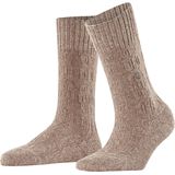 Burlington - Rainy Boot W - Dames Sokken - Beige Melange - 1 Paar