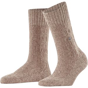 Burlington - Rainy Boot W - Dames Sokken - Beige Melange - 1 Paar