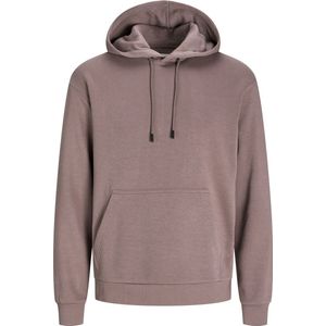 JACK & JONES Bradley sweat hood regular fit - heren hoodie katoenmengsel met capuchon - mauve paars - Maat: XL