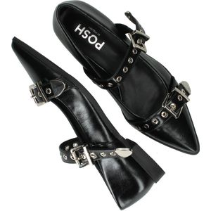 POSH by Poelman Ballerina's - Dames - Zwart - Maat:36
