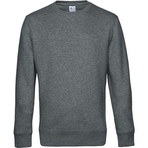 Sweater 'French Terry' B&C Collectie maat L Heather Midgrijs