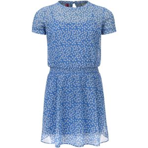 Looxs Revolution 2112-7876-929 Meisjes Jurk - Maat 116 - light blue dessin van Katoen