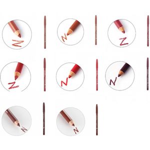 Wynie - Lippotlood - Lipliner - Nude - Laterite - Pink Purple - Pink - Scarlet Red - Purple - Coffee Brown - Maroon - Set met 8 stuks - Bruin - Roze - Paars - Rood