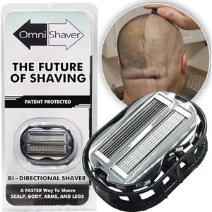 Hoofdscheerapparaat voor kale mannen en damesscheermesjes voor het lichaam | Zelfreinigend en efficiënt | Zwart