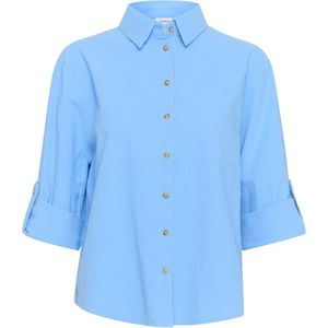 Saint Tropez - ZalindaSZ Blouse - Dames - Blauw - Katoen