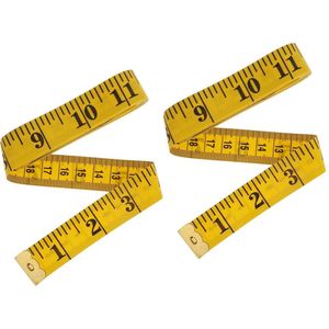 Zacht Dubbelzijdig Meetlint 2m voor Naaien - Flexibele Meetband voor Lichaamsmetingen