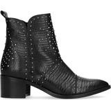 Sacha - Dames - Zwarte cowboylaarsjes met studs - Maat 36