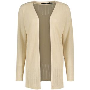 Vero Moda - Newlexsun Stitch - Cardigan - Beige - Gebreide Cardigan