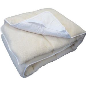 Luxe Wolvacht Onderdeken - 100% Zuiver Scheerwol - 180x200 cm