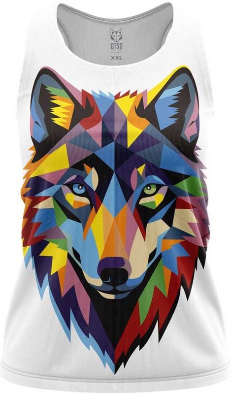 Otso Be A Wolf Mouwloos T-shirt Wit XS Vrouw