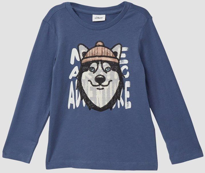 T-shirt - Longsleeve - Met Glinsterende Pailletten - Regular Fit