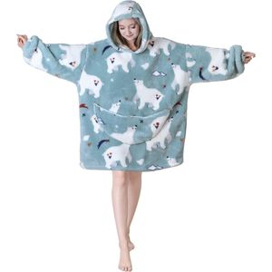 Oversized Deken Hoodie Fleece Fluffy Snuggle Hoodies