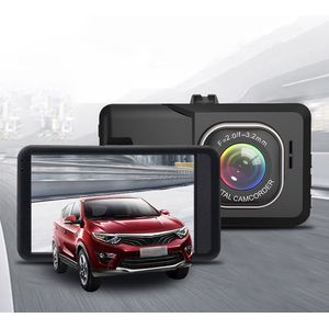 CHIWIN Dual Dashcam - Dashcam voor Auto Voor en Achter - 3-inch HD-scherm - 1080P Full HD - 12 miljoen pixels - 170° Groothoek - 24h Parkeermonitoring - Loop Opname - USB/HDMI - Zwart