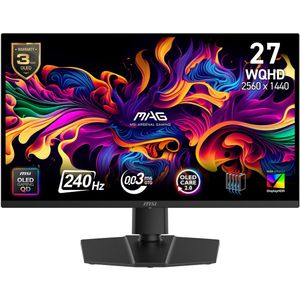 MSI MAG 271QP QD-OLED X24 - QHD Gaming Monitor - 240hz - 27 inch -