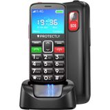 Protectly - Senioren Telefoon - 2.4 inch - Met SOS Knop - 4G Netwerk