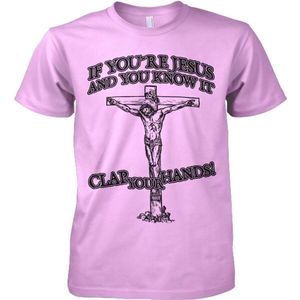 Hybris If You're Jesus-Clap Your Hands! Pink-S