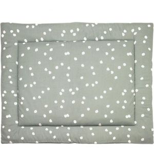 Briljant Baby Spots boxkleed - 80x100 cm - stone green