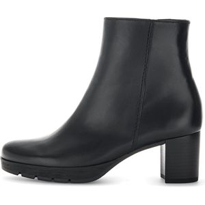 Gabor 071 Enkellaarsjes - Enkelboots met rits - Dames - Zwart - Maat 36