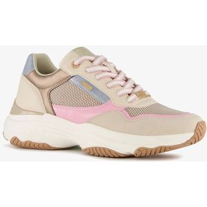 XX by Mexx dames dad sneakers beige roze - Maat 39 - Uitneembare zool
