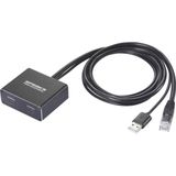 SpeaKa Professional SP-GNS-250 - Netwerkadapter/Hub - Zwart - 1 GBit/s - USB-C, RJ45