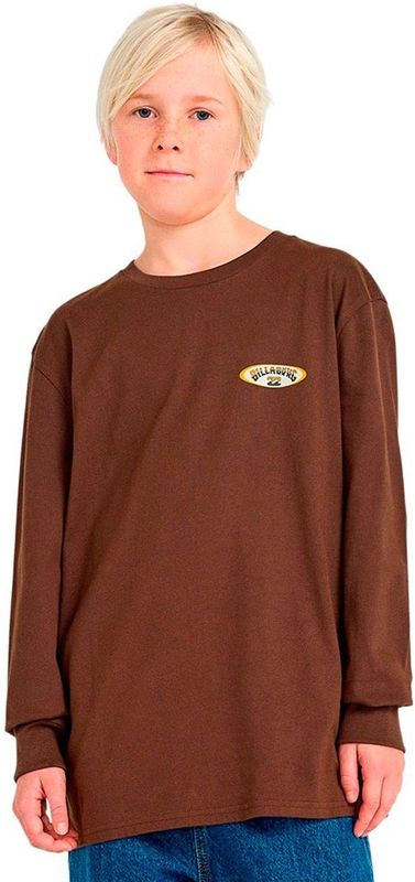 Billabong - Orbit Arch - Shirt met Lange Mouwen - Dark Cedar - 100% Katoen