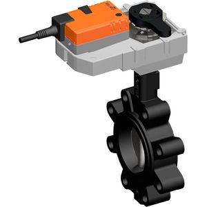 Belimo Vlinderklep DN65/PN16 Lug 120-240VAC/DC Open/Dicht GGG40 EPDM IP54 ISO 5211 150s 40Nm D665NL/GR230A-5 - V2XHX