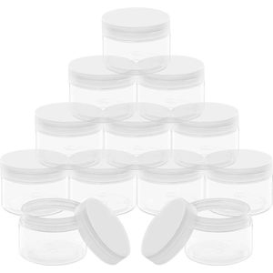 Cosmetische Potten - 150 ml - Containers met Schroefdeksels - Proefpotten voor Crèmes, Lotions & Make-up - Lekbestendig & Luchtdicht - Set van 12 pakdisplay:none;kamento.