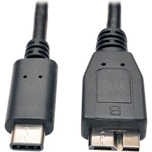 Tripp-Lite U426-003-G2 USB 3.1 Gen 2 (10 Gbps) Cable, USB Type-C (USB-C) to USB 3.0 Micro-B (M/M), 3 ft. TrippLite