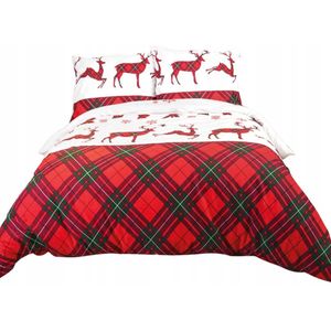 Darymex Flanellen Kerst Dekbedovertrek Katoen 140x200cm