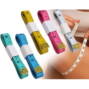 5 stuks meetlint lichaam 150 cm zacht meetlint kleursnijdermeetlint dubbelzijdig