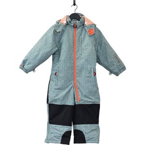 Ducksday - skipak voor kinderen -  groen - hi-tech - winddicht - waterdicht - recycled polyester -  unisex  - Manu – 134/140