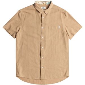 Quiksilver Time Box Overhemd Met Korte Mouwen Beige XS Man